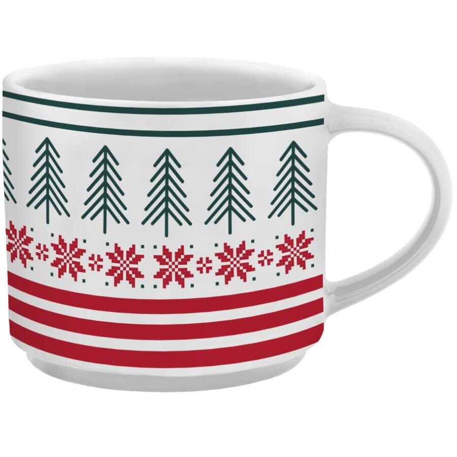 Holiday Tree Mugs - Set of 2