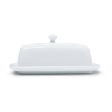 Butter Dish with Cover - White