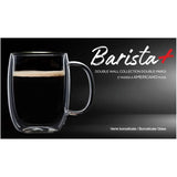 Glass Americano Coffee Mug Set - Clear, 12 oz