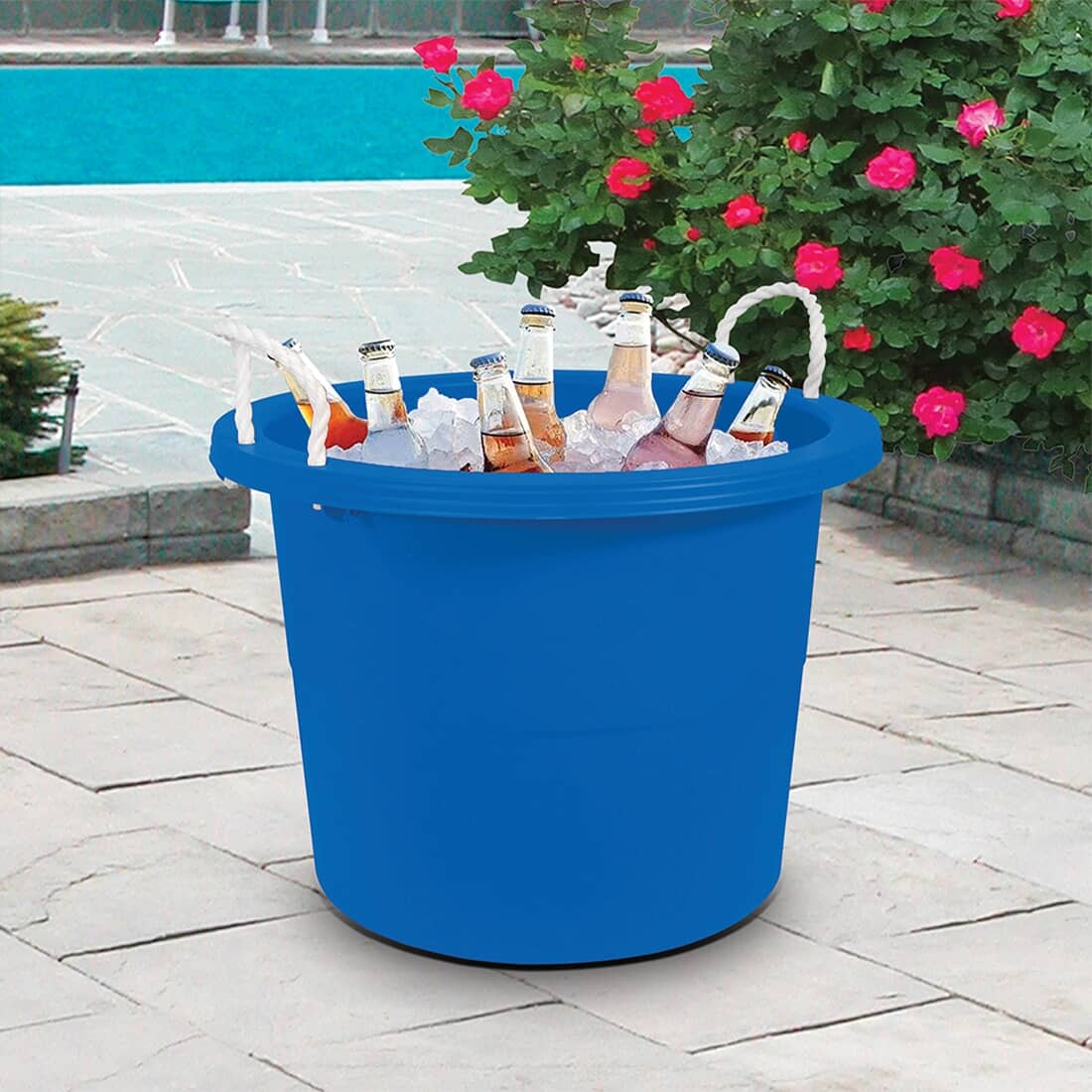 Storage Tub with Handles - Blue, 67 L