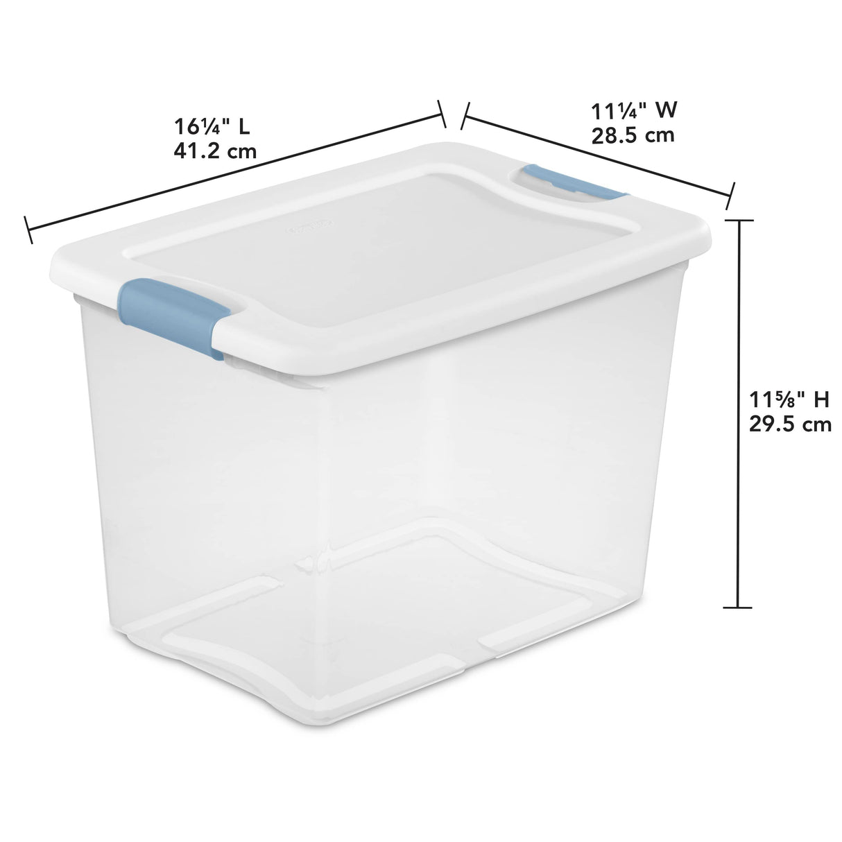 24L Latch Clear Storage Box