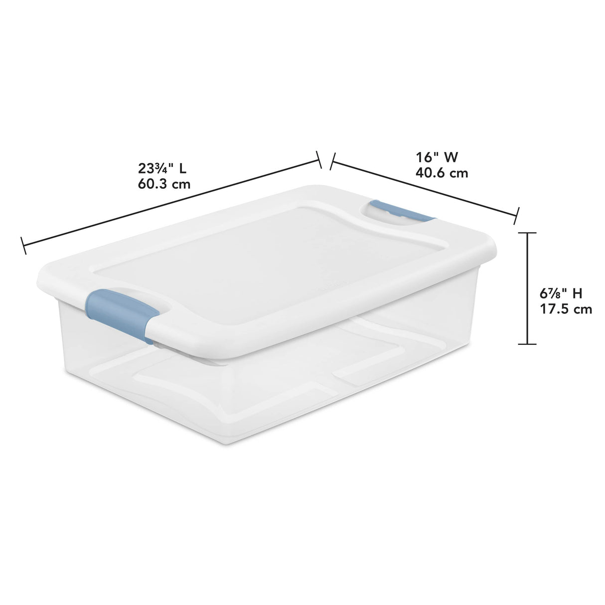 30L Latch Clear Storage Box