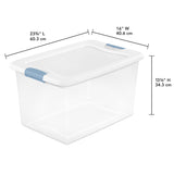 61L Latch Clear Storage Box