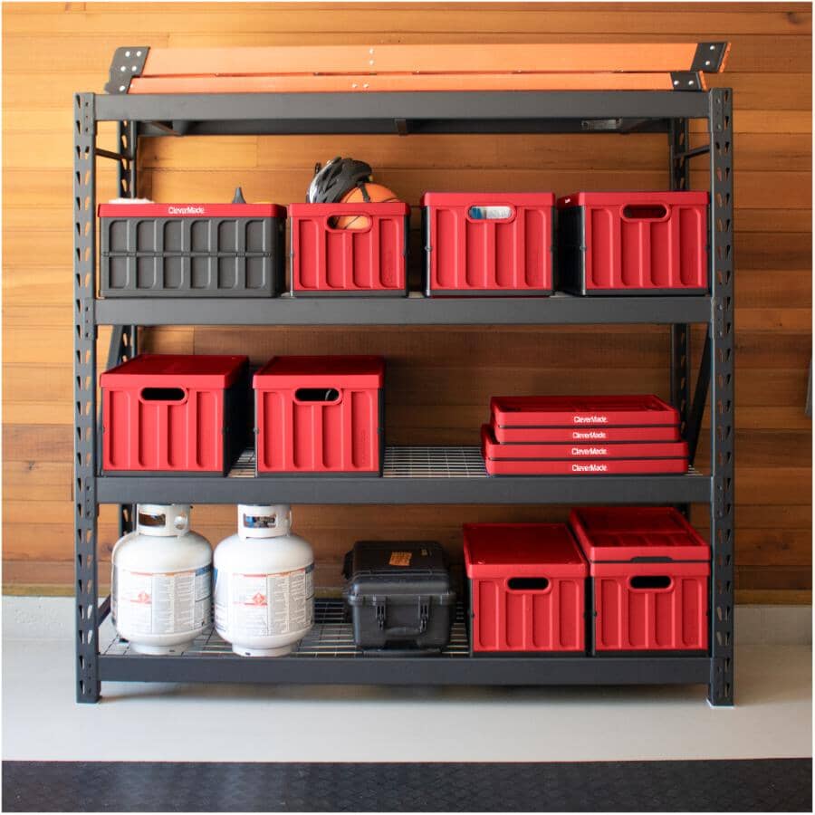 Red Collapsible Storage Crate - 46 L