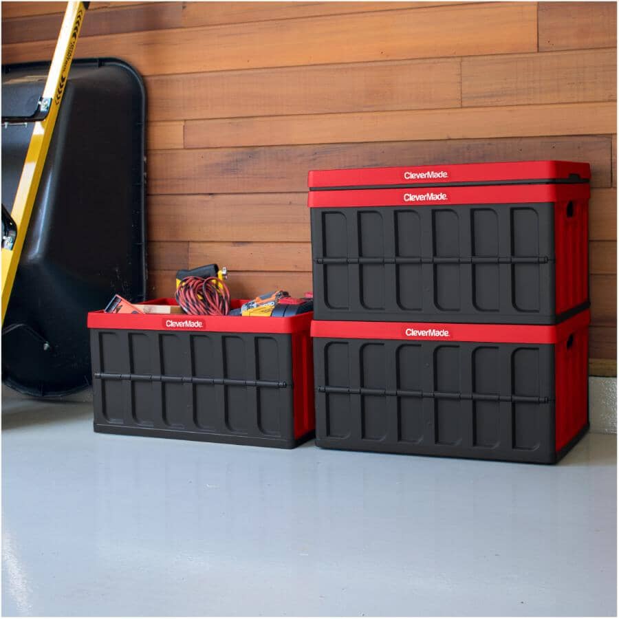 Red Collapsible Storage Crate - 46 L