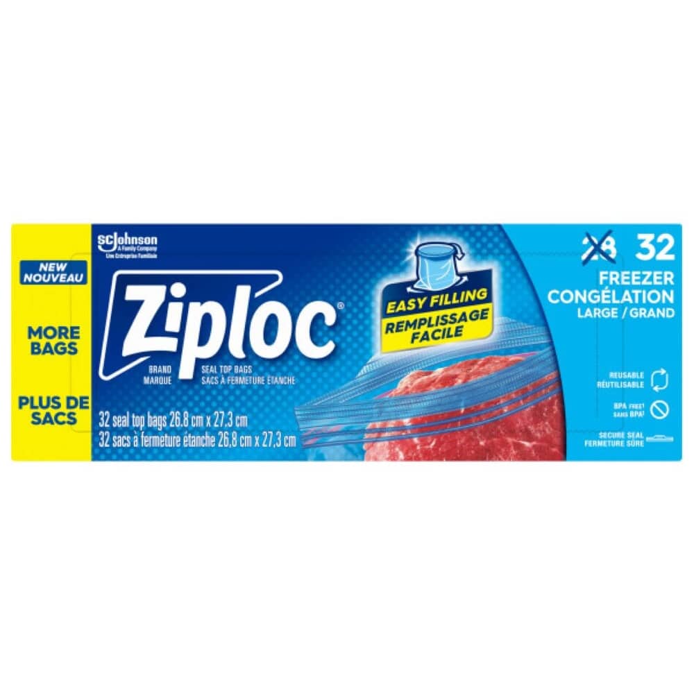Large Freezer Bags - 32 Pack