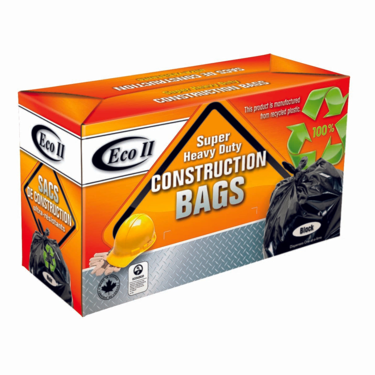 18 Pack 35" x 48" 3.0 Mil Black Heavy Duty Garbage Bags