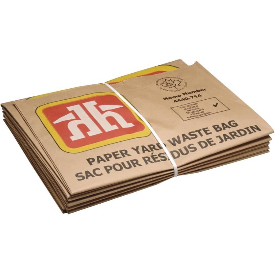 Lawn & Leaf Paper Garbage Bags - 5 Pack
