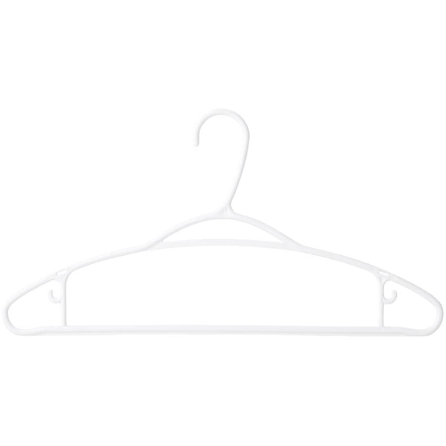 Plastic Clothes Hangers - 10 Pack