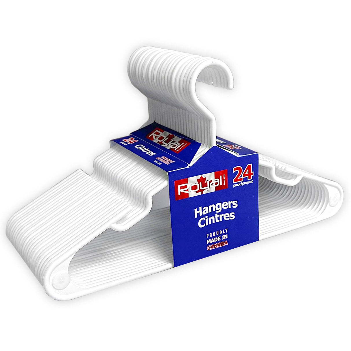 Plastic Clothes Hangers - 24 Pack