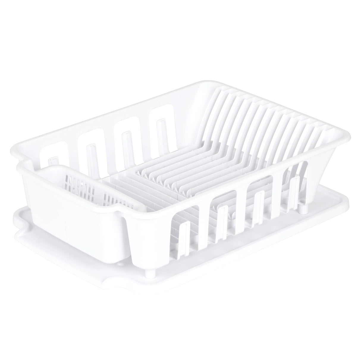 Dish Drainer & Tray - White, 18.7" x 13.7"