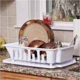 Dish Drainer & Tray - White, 18.7" x 13.7"