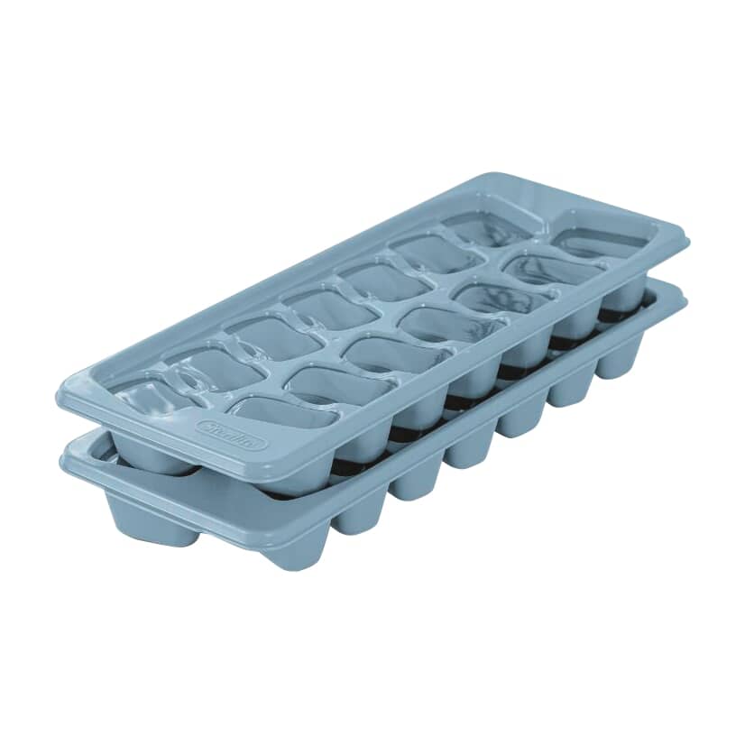 Plastic Ice Cube Trays - Blue, 2 Pack