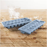 Plastic Ice Cube Trays - Blue, 2 Pack