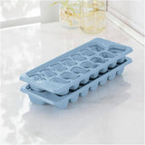 Plastic Ice Cube Trays - Blue, 2 Pack