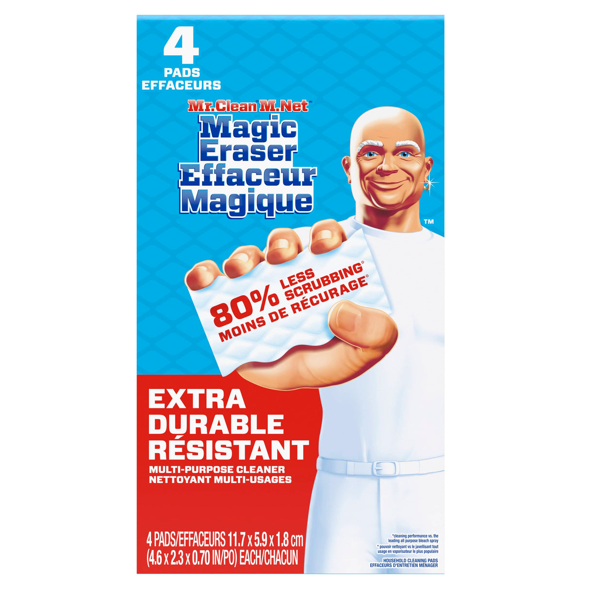 4 Pack Heavy Duty Magic Eraser All Purpose Sponges