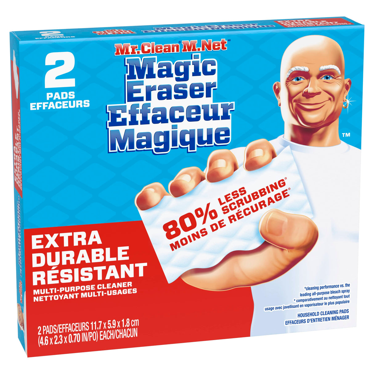 2 Pack Extra Power Magic Eraser All Purpose Sponges