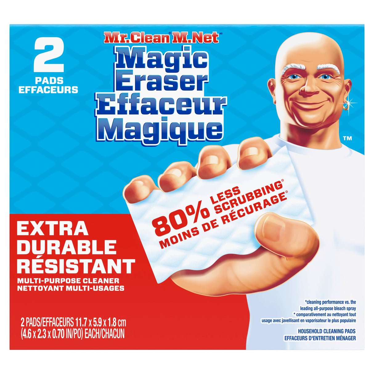 2 Pack Extra Power Magic Eraser All Purpose Sponges
