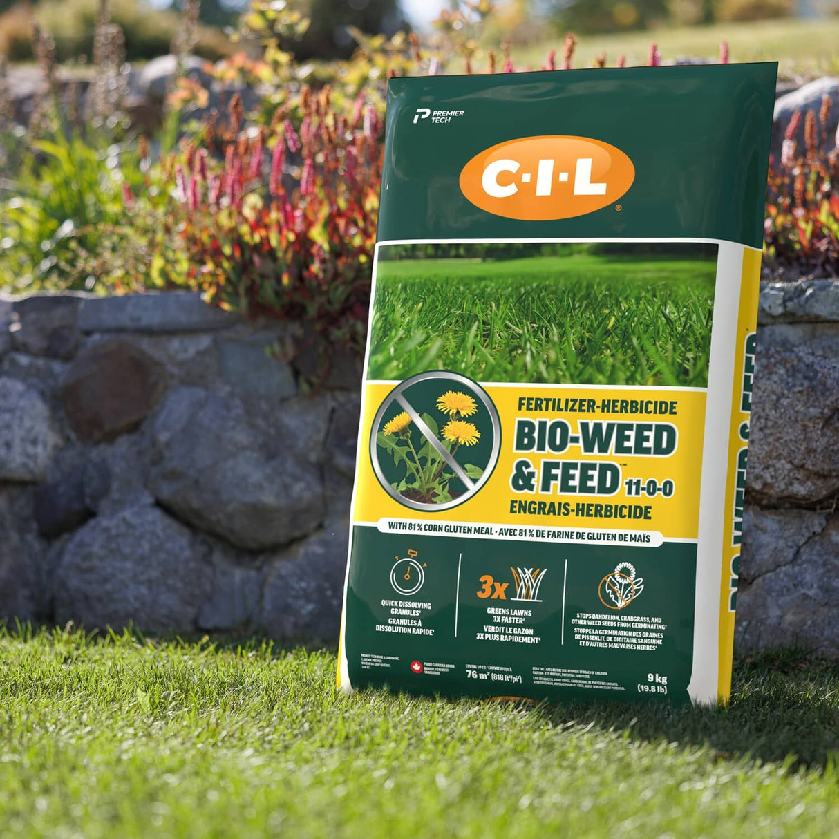 Bio-Weed & Feed Lawn Fertilizer - 9 kg