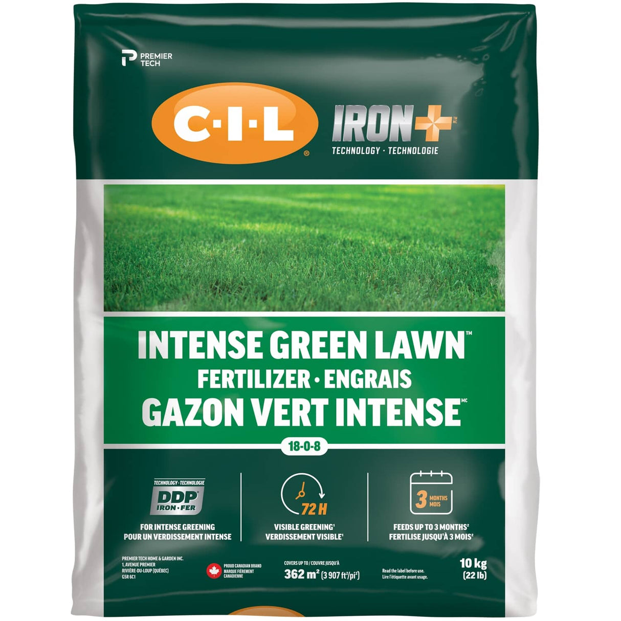 18-0-8 Iron+ Lawn Fertilizer - 10 kg