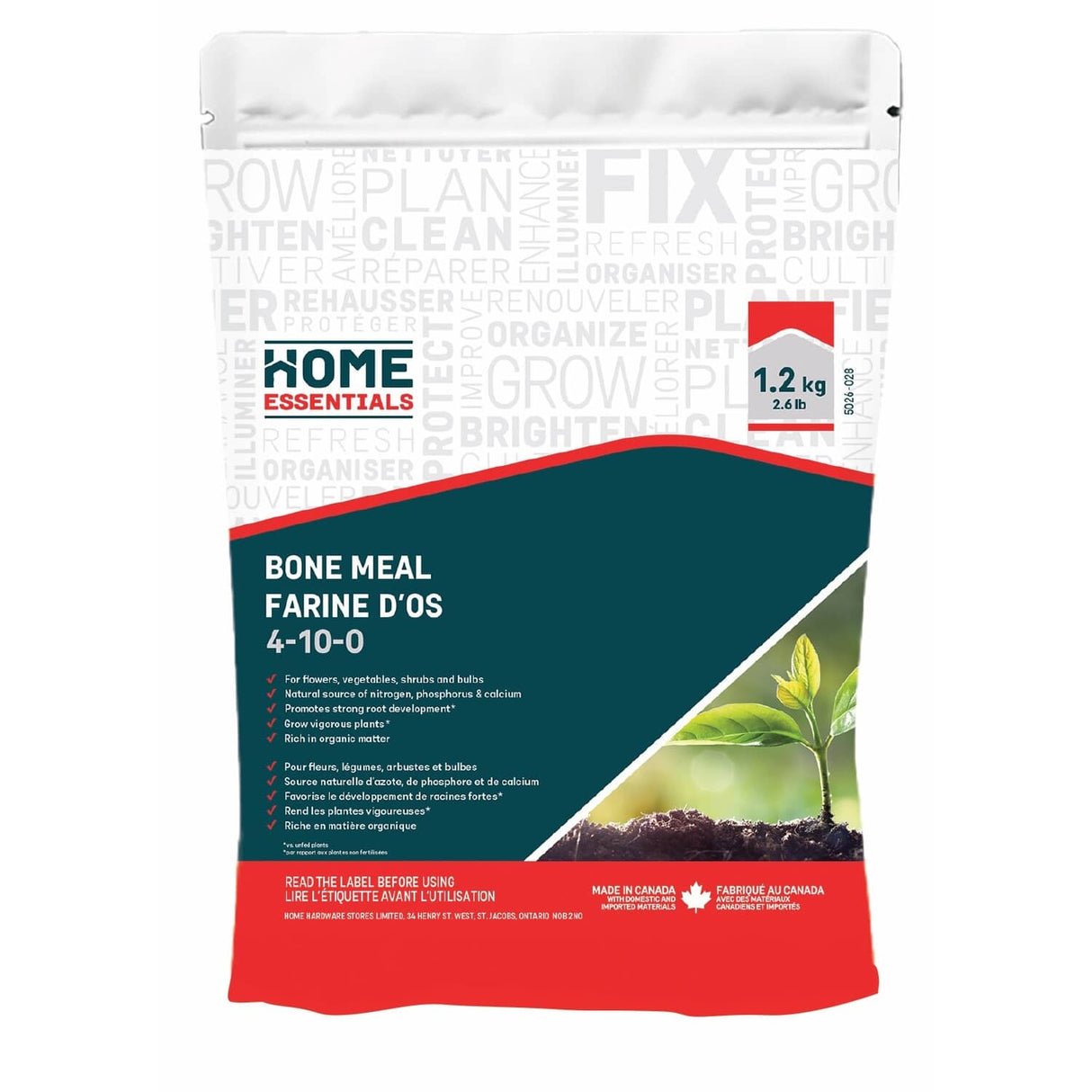 4-10-0 Bone Meal Fertilizer - 1.2 kg