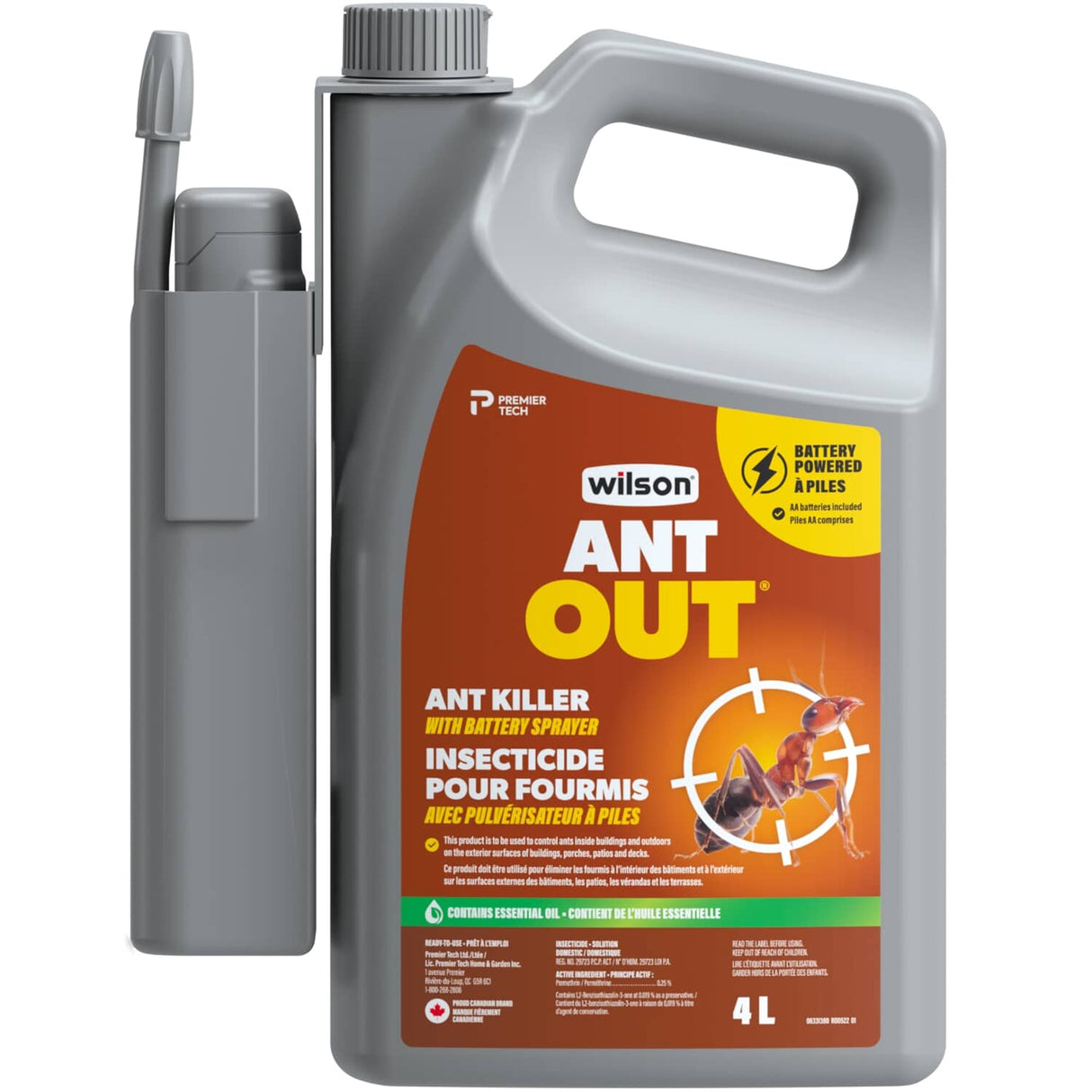 AntOut Ant Killer - with Battery Powered Sprayer, 4 L