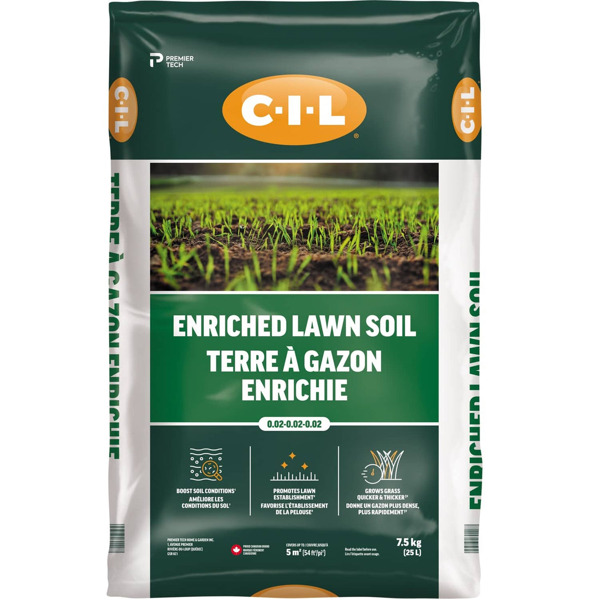 Enriched Lawn Soil - 25 L