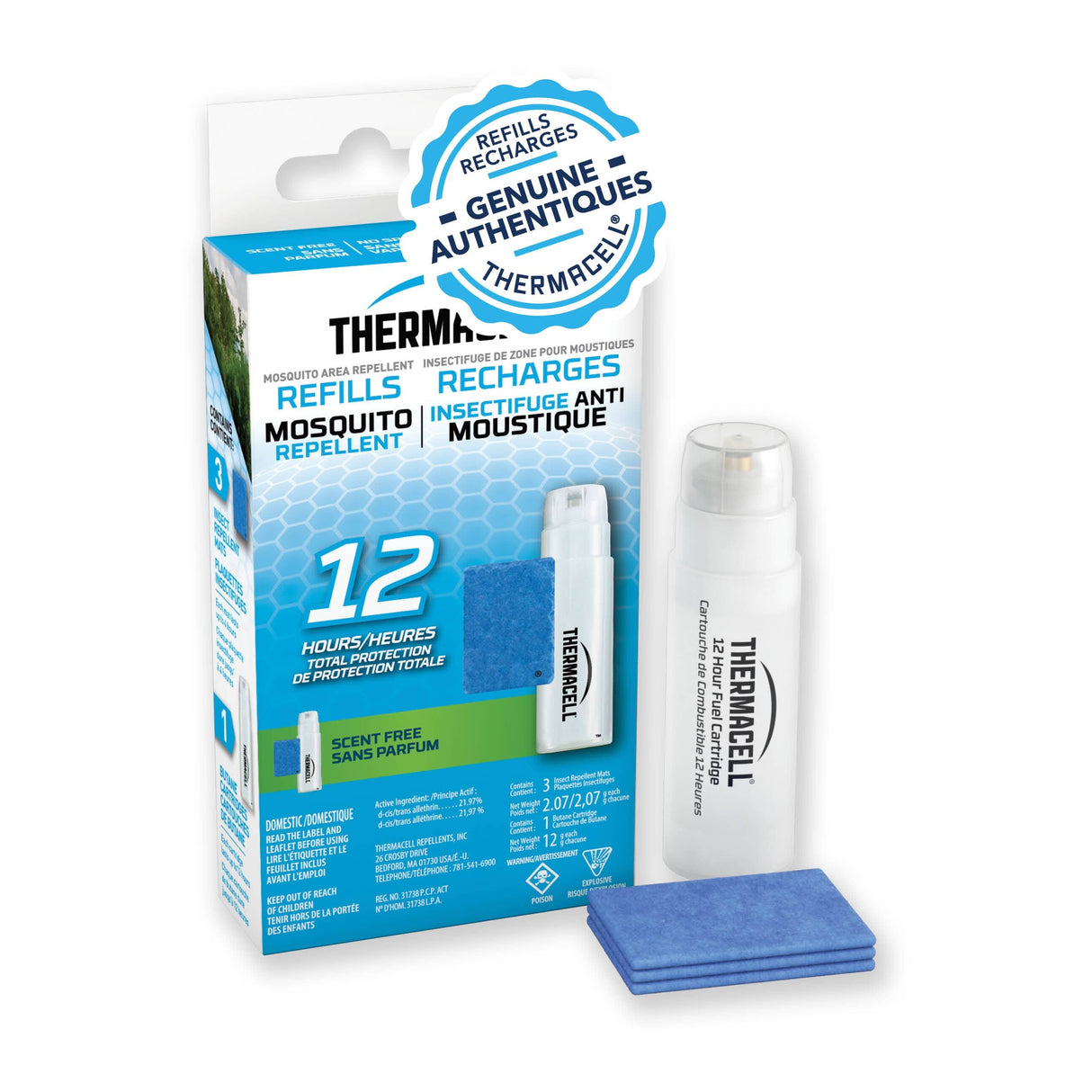 Original Mosquito Repellent Refills - 1 Cartridge & 3 Mats