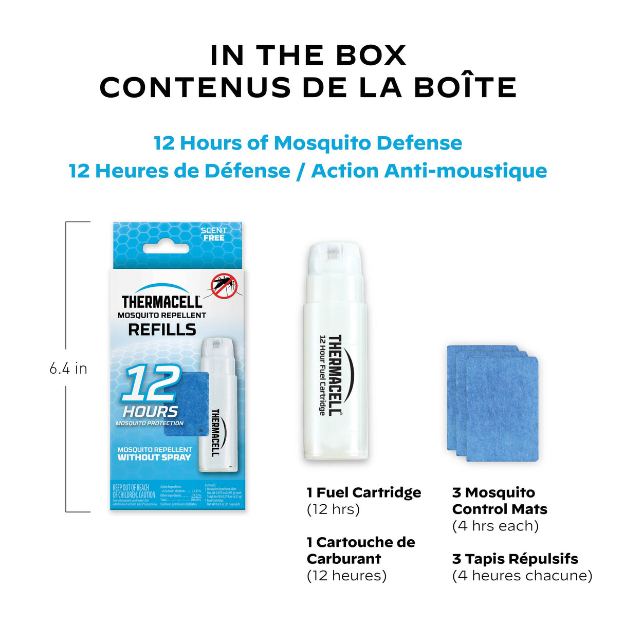 Original Mosquito Repellent Refills - 1 Cartridge & 3 Mats