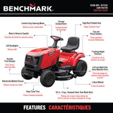42" 16HP Gas-Powered Hydrostatic Lawn Tractor