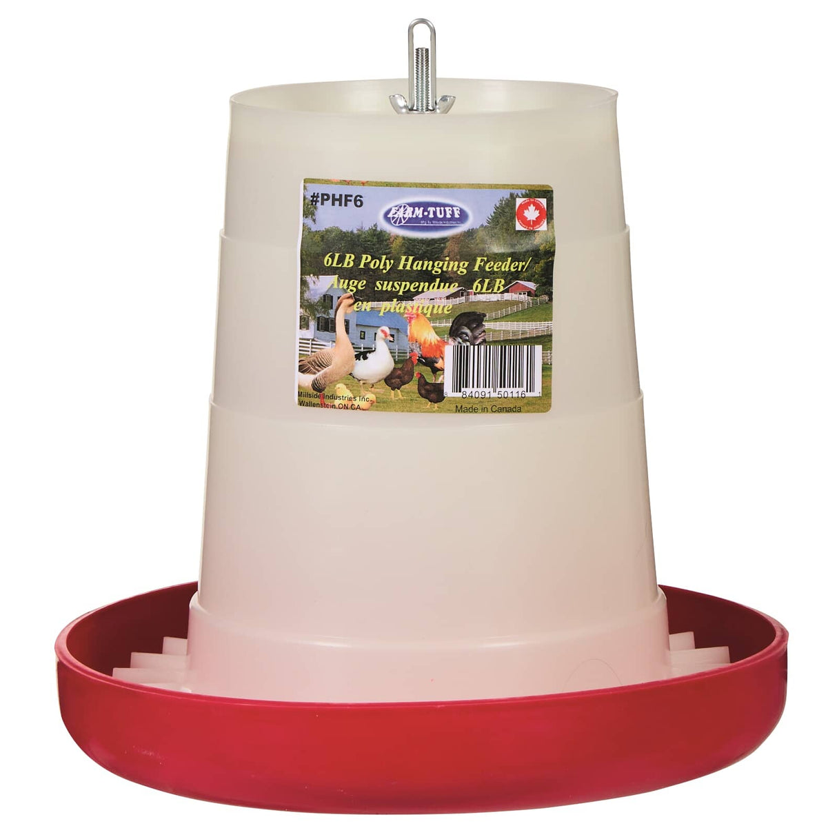 6lb Capacity Polypropylene Poultry Feeder