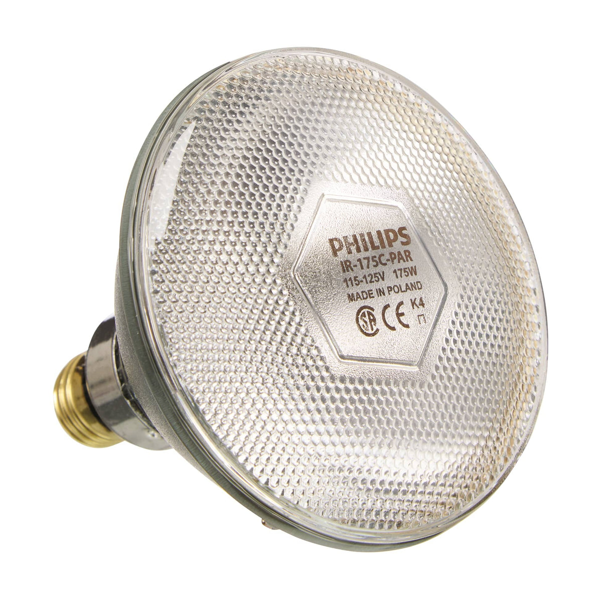 Clear Hard Glass Heat Lamp - 175W