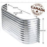 54" x 22" x 36" Galvanized Window Well