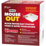 MouseOUT Warfarin Block Bait Station - 3 Pack