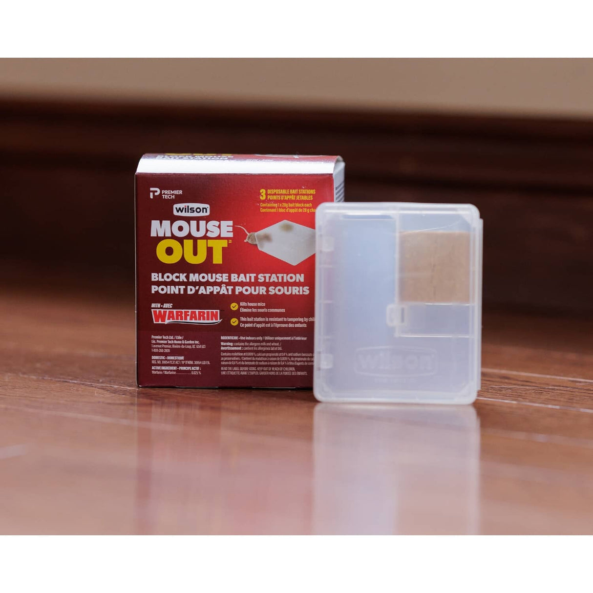 MouseOUT Warfarin Block Bait Station - 3 Pack