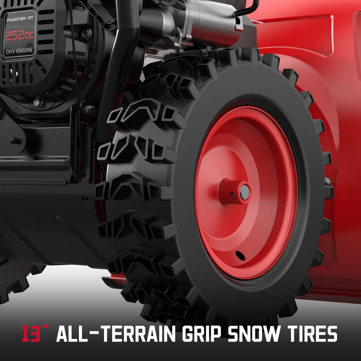 252cc 2-Stage Snow Blower with LED Light - 26"