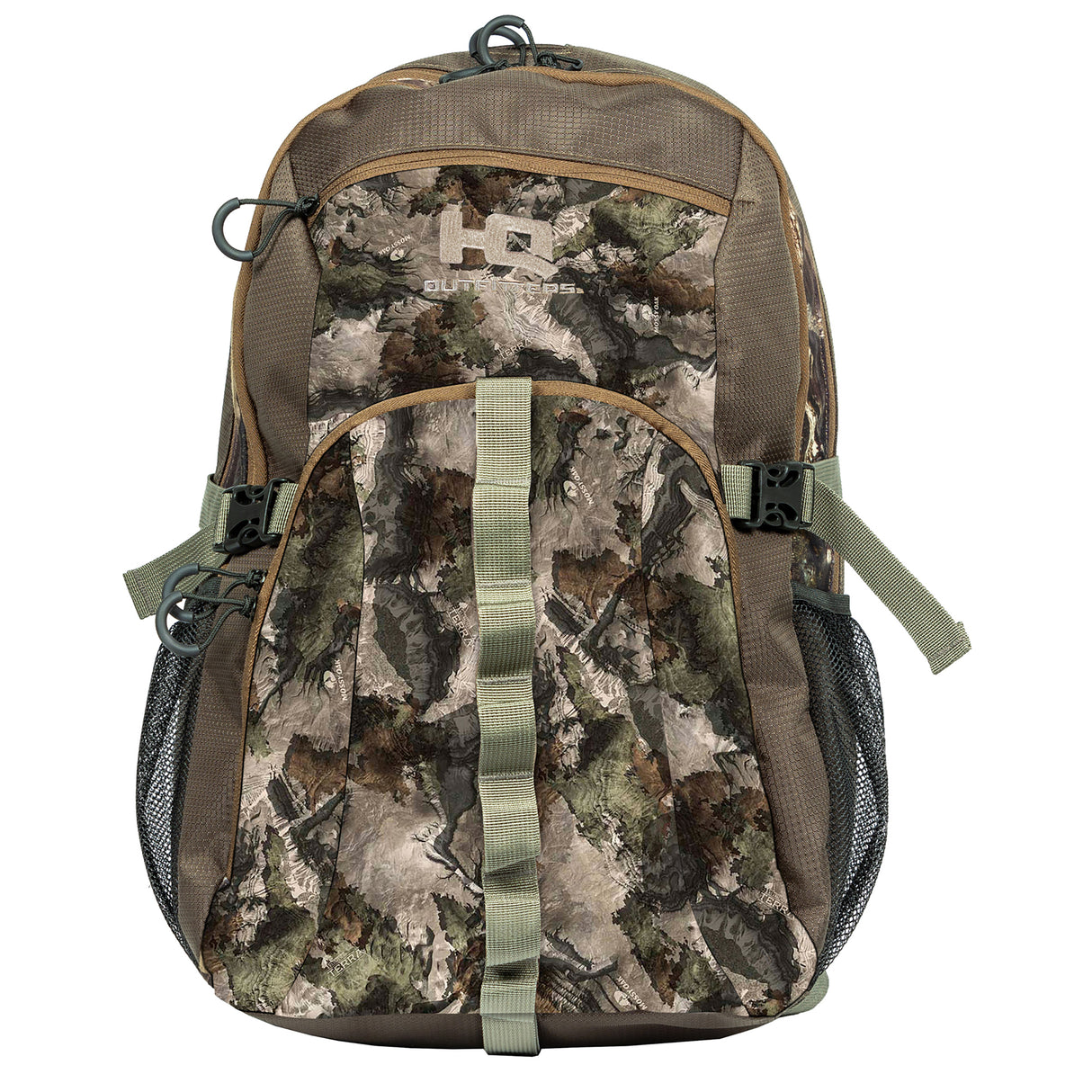 HQ Outfitters HQ-DP-TG Day Pack Mossy Oak Terra Gila, 1450 cubic inch capacity