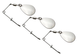 South Bend JSN-2 Jig Spinner Size 2 Nickle 3pk