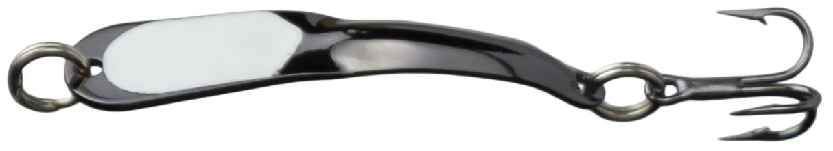 Iron Decoy Steely 1 BGW Steely Spoon Size 1, 1-1/2", 1/12 oz Black Glow in the Dark