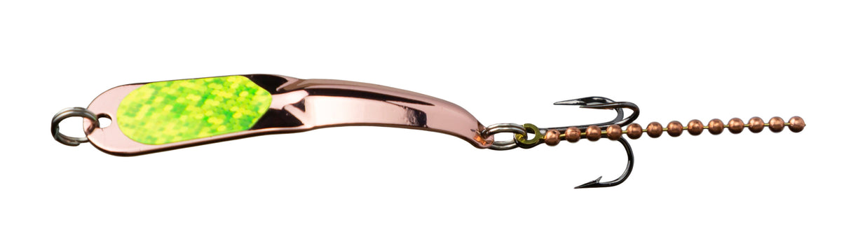 Iron Decoy Steely 2 CCH Steely Spoon Size 2, 2", 1/10 oz, Copper Chartreuse