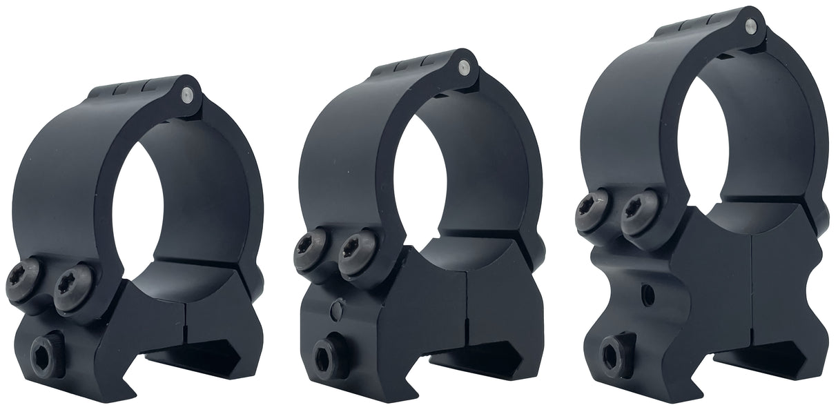 VersaRing S1 Hinge 1" Scope Rings Converts to Low, Med, High Heights