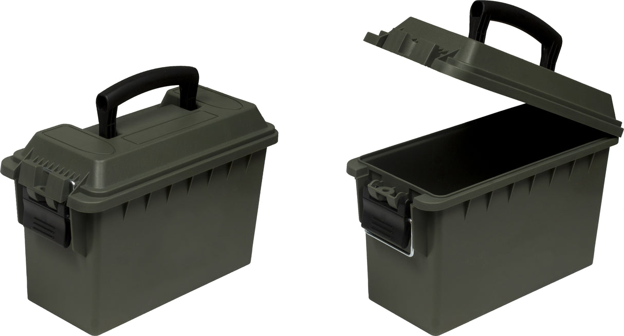 Mil-Spex 75-064 Ammo Storage Case Green Polypropylene 30 Cal Rubber Gasket In Lid For Watertight, Airtight Seal 11.5"X6.25"X7.25"