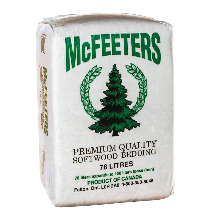 Premium Medium Flake Softwood Bedding - 78 L