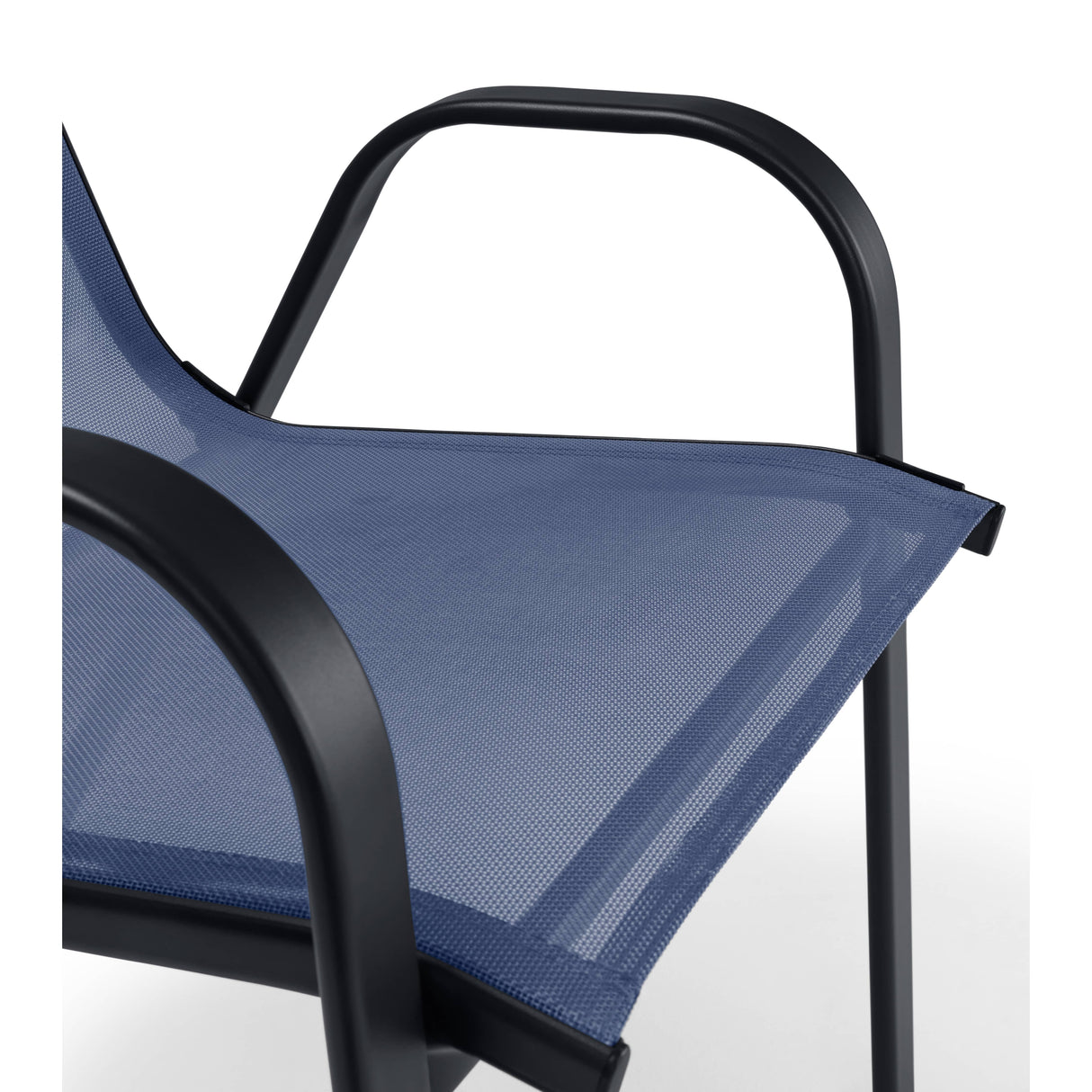 Textilene Sling Dining Chair - Medieval Blue