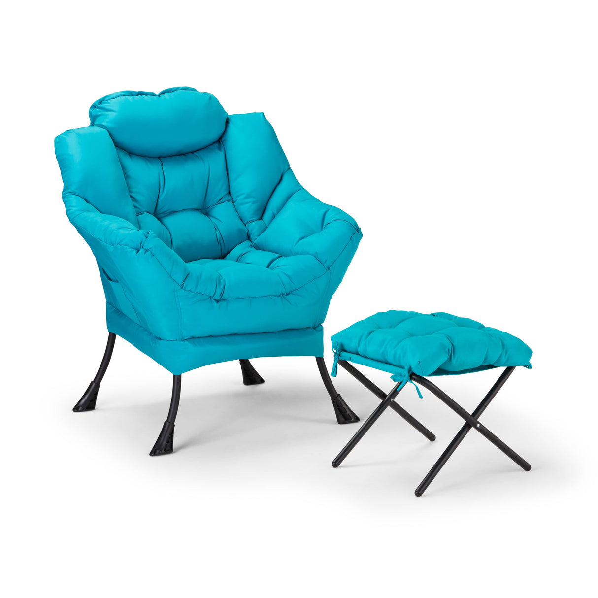 Extra Large Fabric Chair & Ottoman