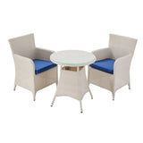 Solana Wicker Chat Set - 3 Piece