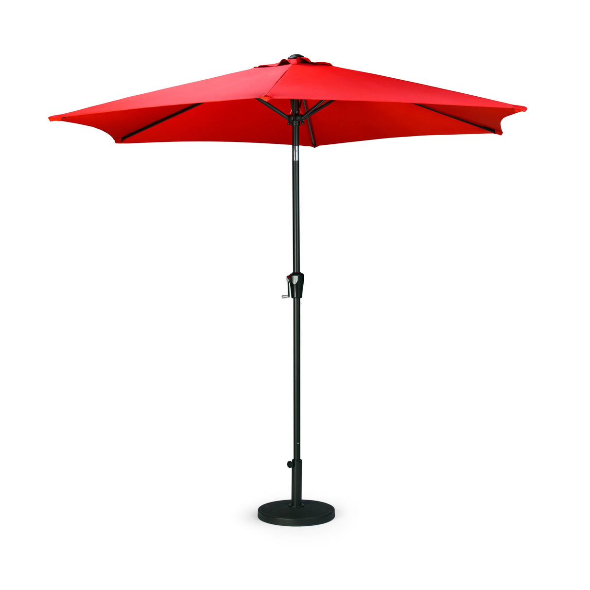 9' Cherry Red Tilt and Crank Market Umbrella
