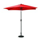 9' Cherry Red Tilt and Crank Market Umbrella