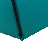 9' Tilt & Crank Market Umbrella - Teal