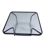 35" Square Glass Top Dining Table